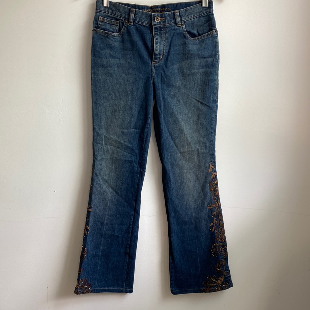 Embroidered and Beaded Ralph Lauren Jeans Co premium